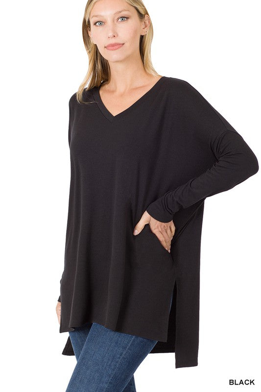 Hali Long Sleeve Top (Black)