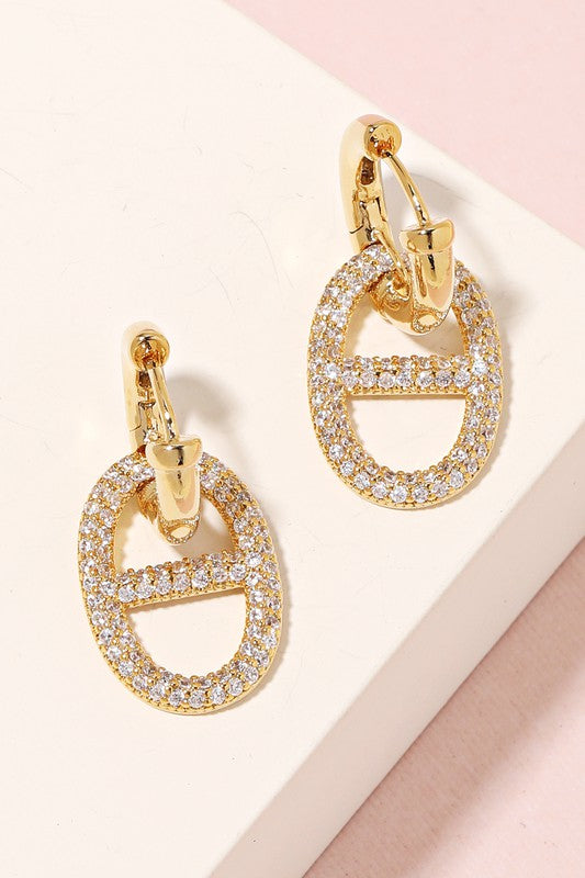 Porsha Pave Link Earrings *Sale*