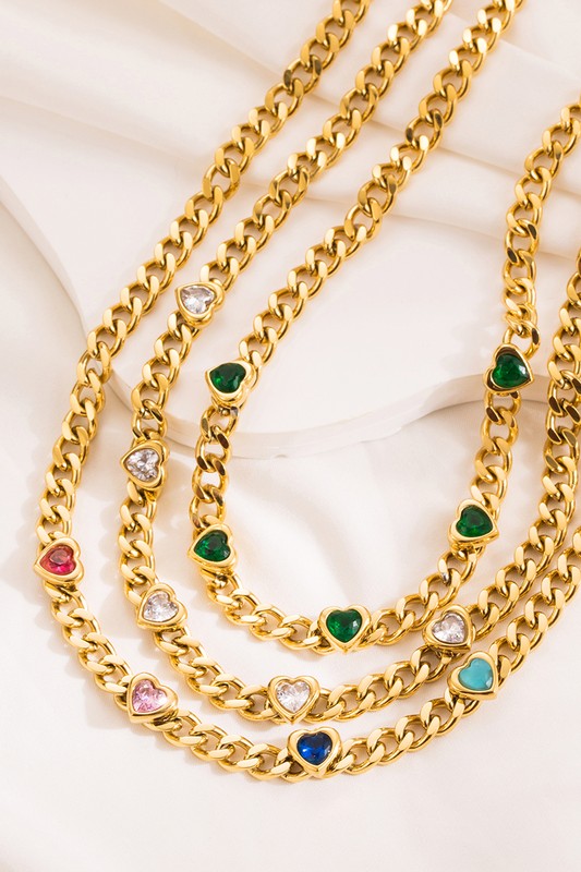 Stella Heart Chain Necklace *Sale*