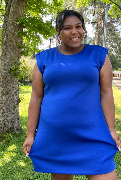 Dear Scarlett  Dress-Royal Blue