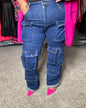 Urban Edge Denim Cargo Pants *Curvy Girl Exclusive*