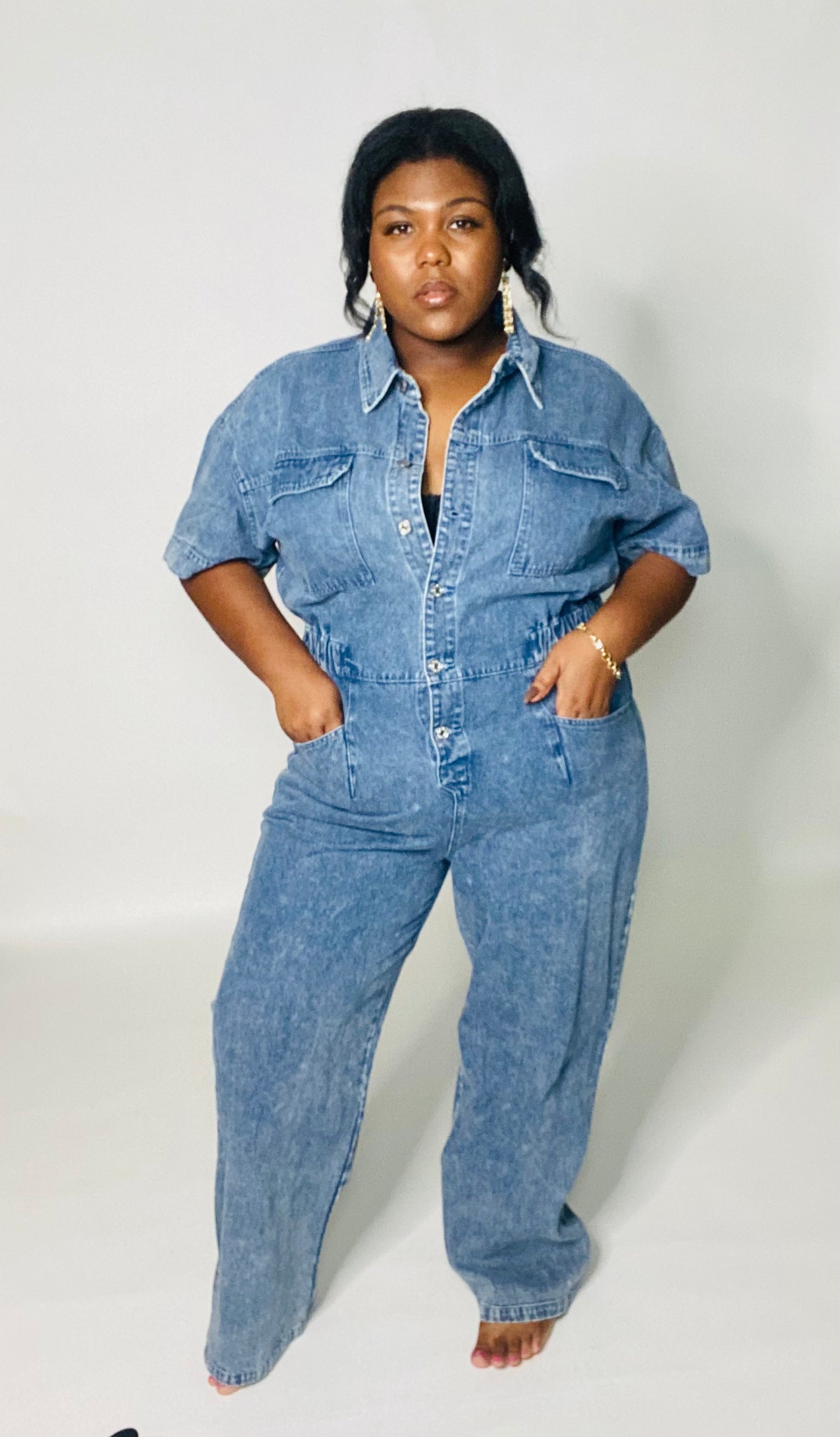 Ready for Fun Denim Jumpsuit *Curvy Girl Exclusive*