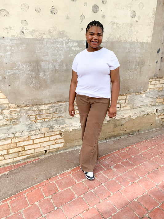 Danielle Canvas Pants (Mocha)
