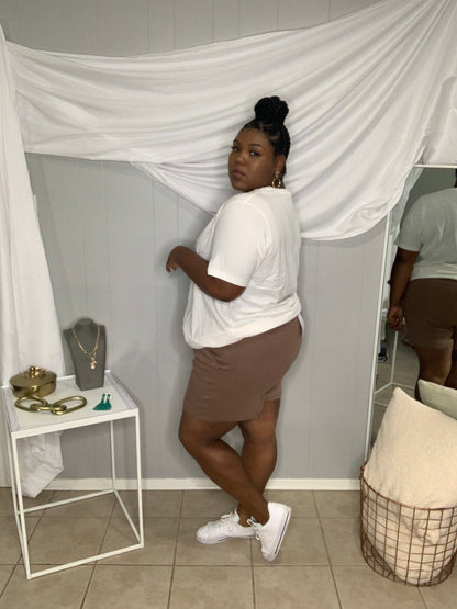 Kayla Cotton Shorties-MOCHA *Sale*