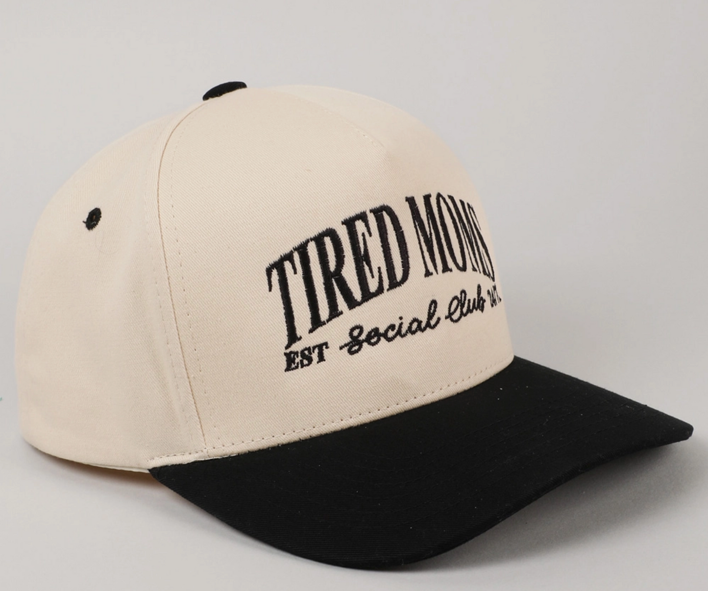 Tired MOMS 24/7 Social Club Cap-Black