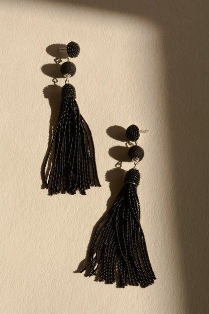 Beaded Tassel Earrings *Sale*