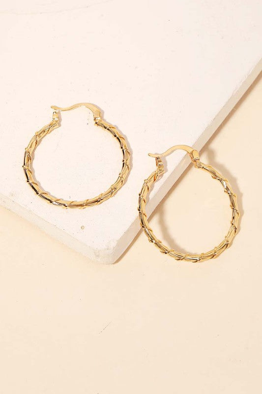 Gina Two-Strand Small Gold Hoop Earrings *Sale*