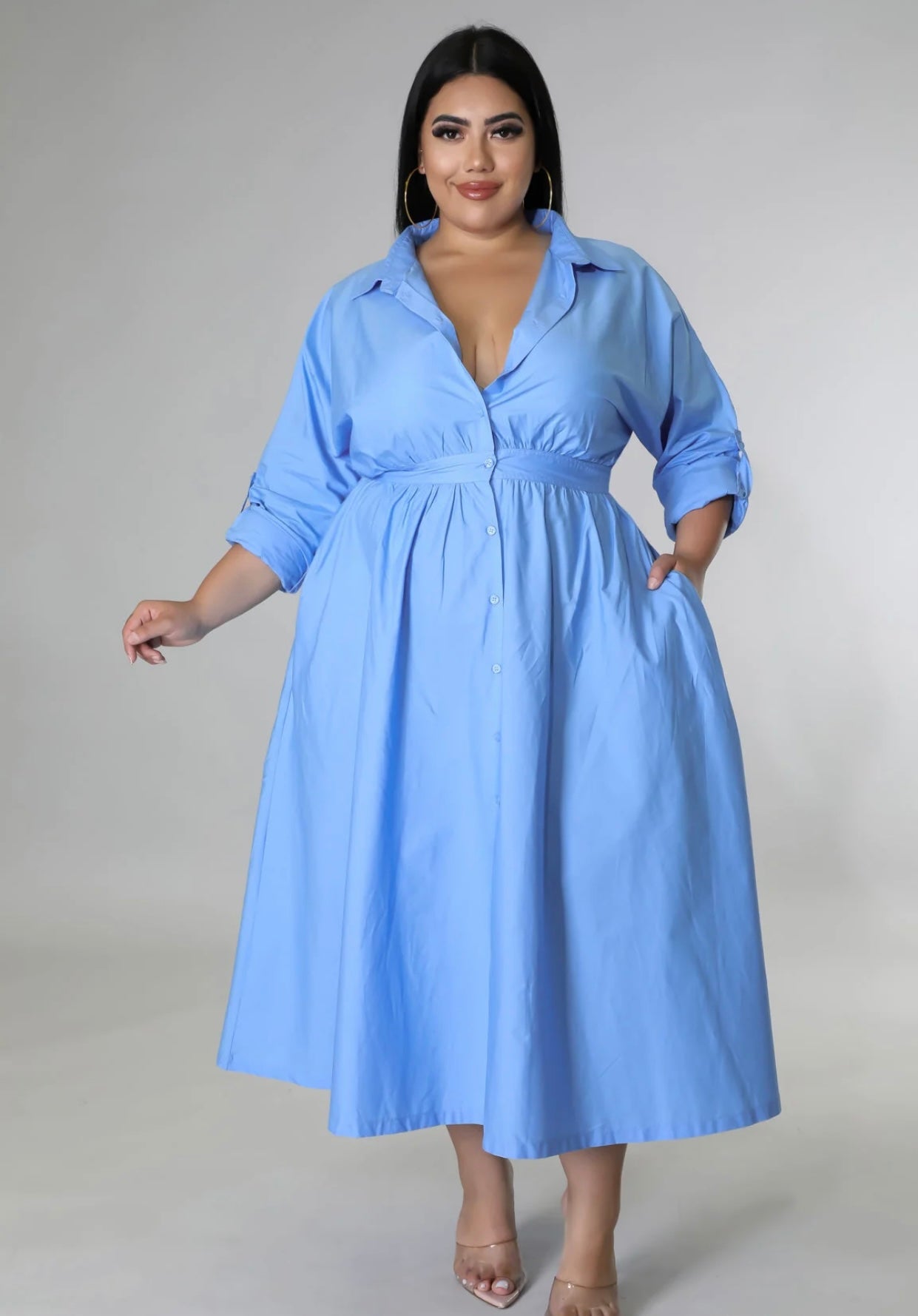 Primrose Babe Dress-Baby Blue