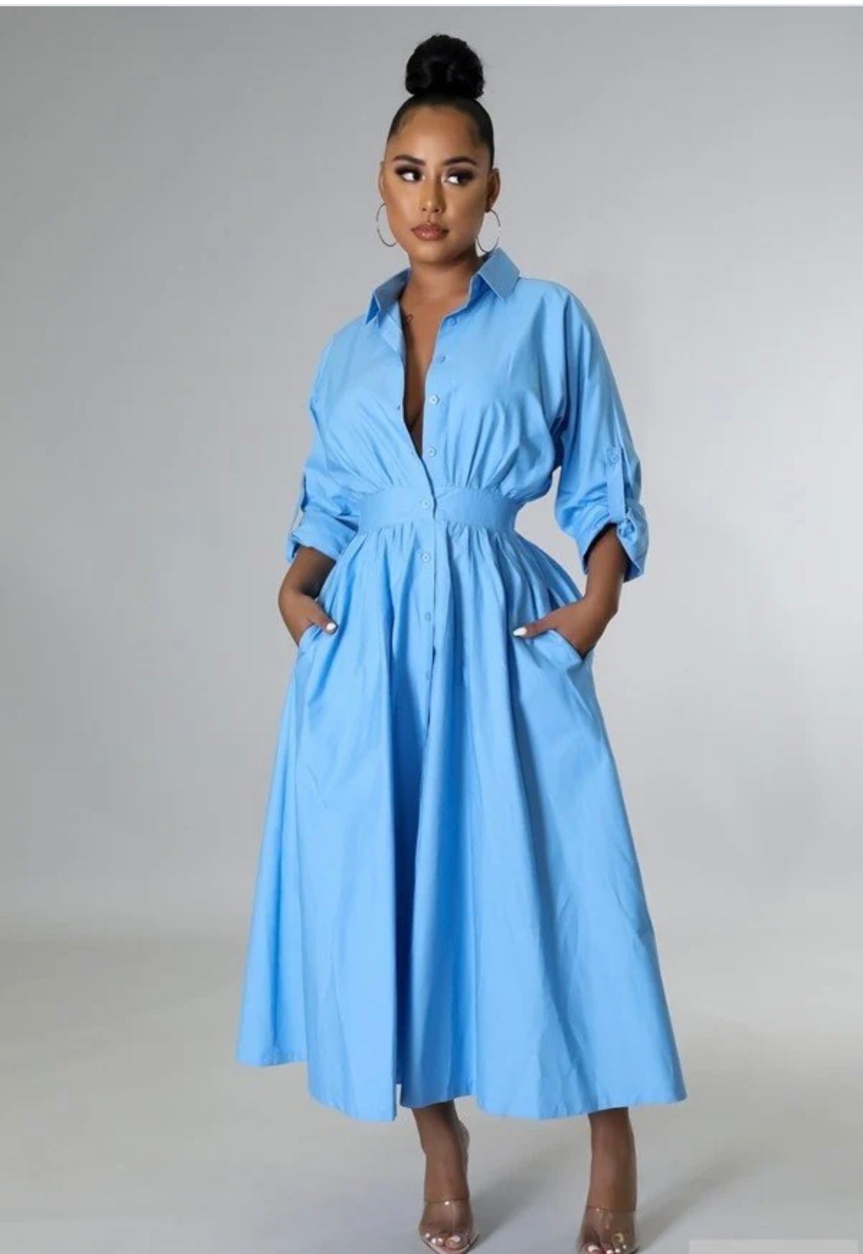 Primrose Babe Dress-Baby Blue